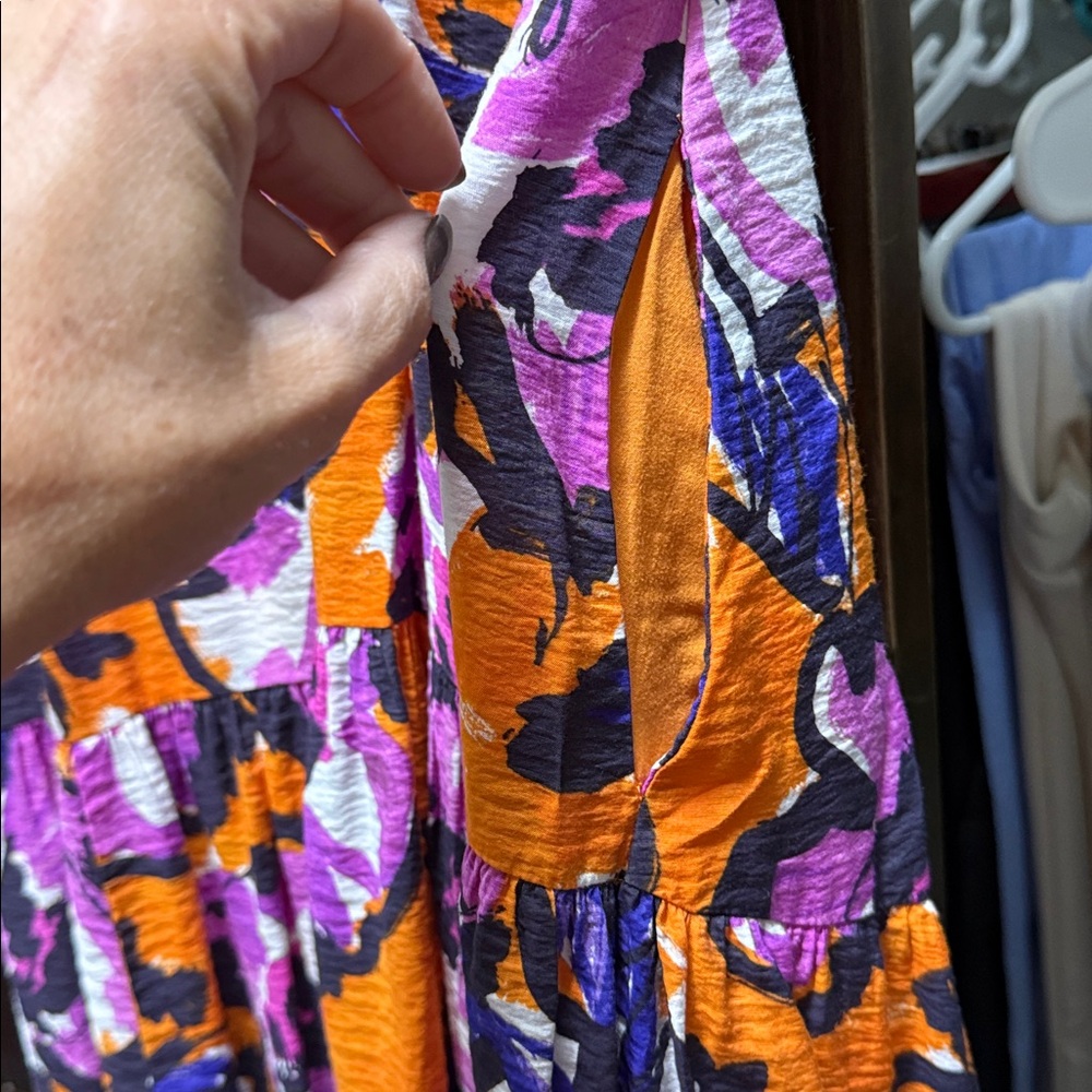 Anthropologie Vibrant Floral Midi Dress - Picture 12 of 12